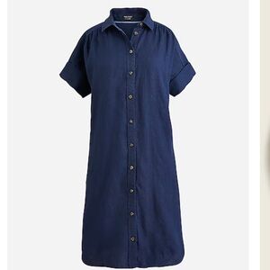 Relaxed- fit short-sleeve Baird McNutt Irish linen shirt-dress